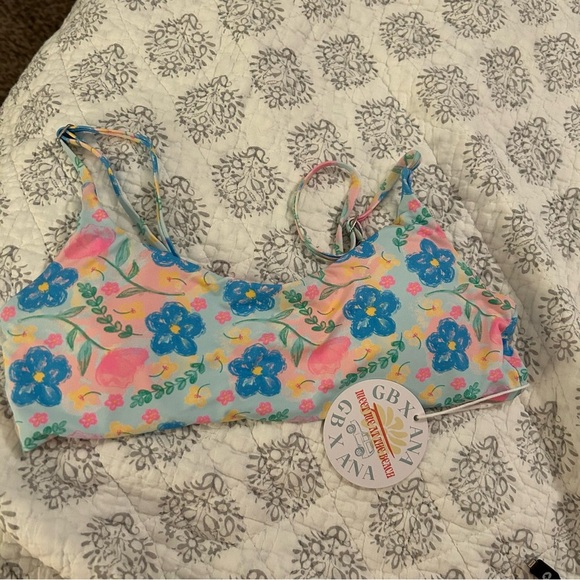 Girls GB X Ana Swim Top Floral Size L - Picture 1 of 4